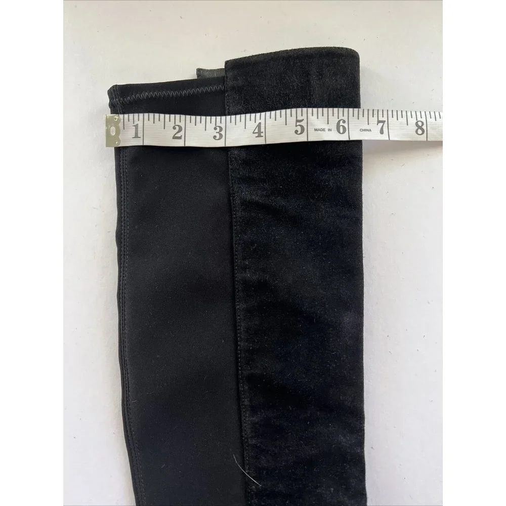 Stuart Weitzman Womens 7 Demi Knee Boots Suede Stretch Back Boots - Picture 10 of 10